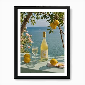 Lemons On The Table 1 Art Print