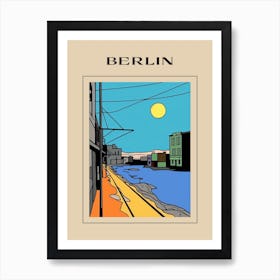 Minimal Design Style Of Berlin, Germany 2 Poster Art Print