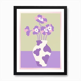 Still Life Flowers on Vase 1 Art Print