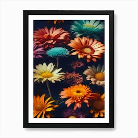 Colorful Flowers Art Print