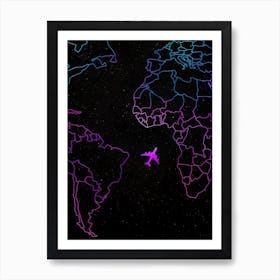 World Map Art Print