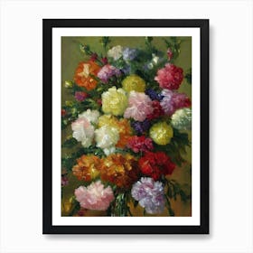 Carnations Painting 4 Flower Art Print