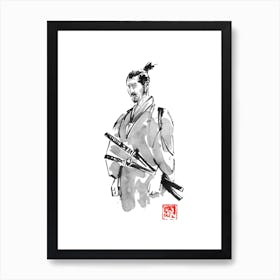 Thinking Samurai Art Print