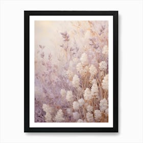 Boho Dried Flowers Lilac 2 Art Print