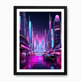 Futuristic City Art Print