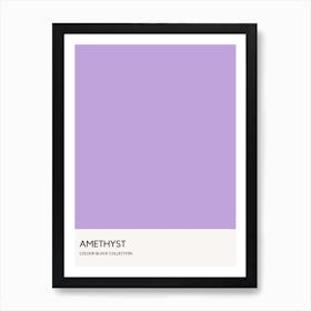 Amethyst Colour Block Poster Art Print