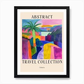 Abstract Travel Collection Poster Colombia 3 Art Print