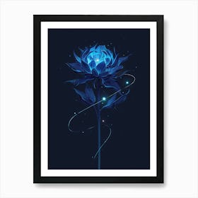 Blue Flower 1 Art Print