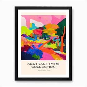 Abstract Park Collection Poster Ibirapuera Park Bogota Colombia 3 Art Print