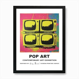 Poster Televisions Pop Art 2 Art Print