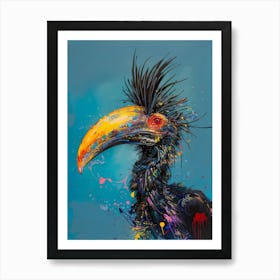 Horned Stork 2 Art Print