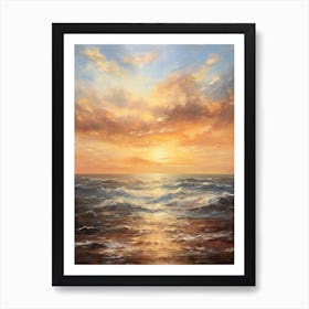 Sunset Over The Ocean 22 Art Print