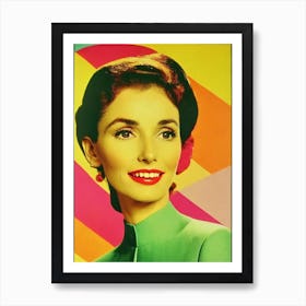 Mary Steenburgen Colourful Pop Movies Art Movies Art Print