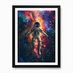 Astronaut In Space 3 Art Print