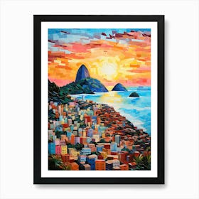 Samba Skies: Rio de Janeiro's Vibrant Skyline Art Print