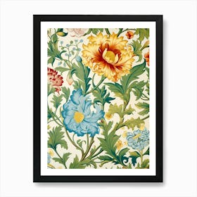 Floral Wallpaper 167 Art Print