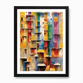 Colorful Buildings Art Print