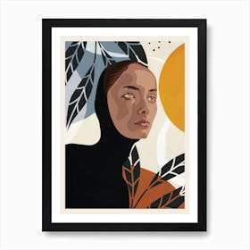 Portrait Of Woman Art Print