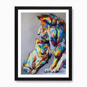 Lion's Love Art Print