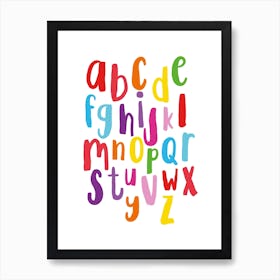 Abc Funk Rainbow Art Print