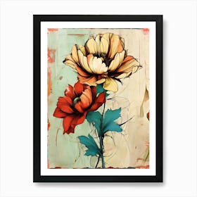 Two Flowers 1 Art Print