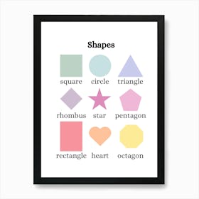 Shapes And Colors Art Print