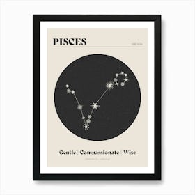 Astrology Constellation - Pisces Art Print