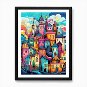 Colorful City Art Print