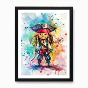 Jack Barrow Pirates Of The Caribbean Art Print