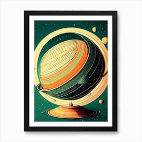 Planetarium Vintage Sketch Space Art Print