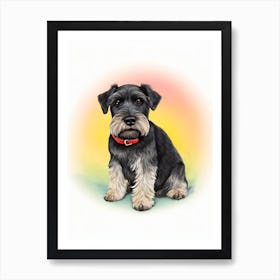 Standard Schnauzer Illustration Dog Art Print