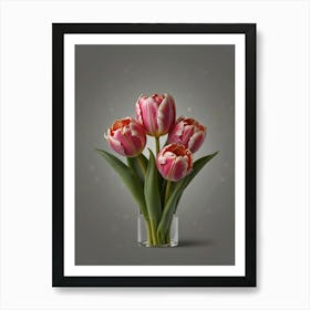 Tulips In Vase Art Print