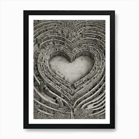 Heart Of The Maze 2 Art Print