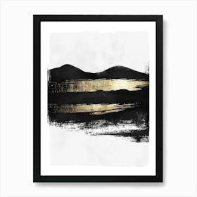 Black And Gold Canvas Print 58 Art Print