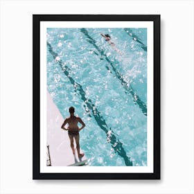 Ocean Swim Art Print