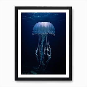 Comb Jellyfish Ocean Realistic 3 Art Print