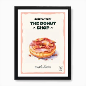 Maple Bacon Donut The Donut Shop 2 Art Print