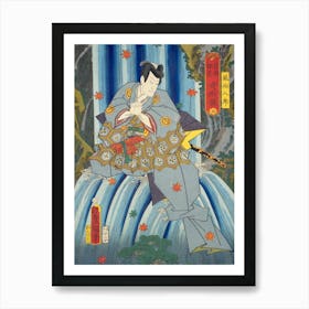 From The Ukiyo E Series A Contest Of Magic Scenes By Toyokuni By Utagawa Kunisada Art Print