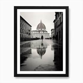 Florence, Italy,  Black And White Analogue Photography  1 Art Print