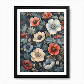 Poppies Wallpaper Art Print