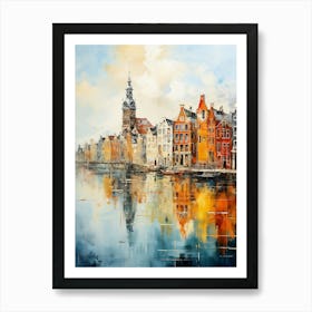 A View of Amsterdam's Lake Art Print