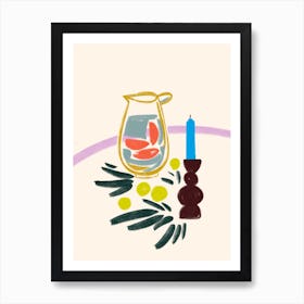 Festive Table Art Print