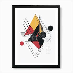 Abstract Geometric Shapes Art Print