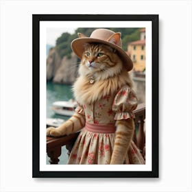 Cat In Hat 9 Art Print