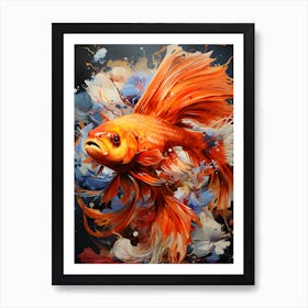 Coral Circus Colorful Acrobatics In The Sea Art Print