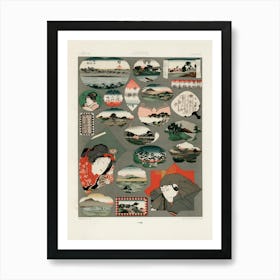 Japan Pattern, Albert Racine (3) Art Print