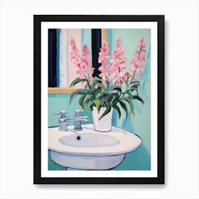 A Vase With Bleeding Heart, Flower Bouquet 2 Art Print