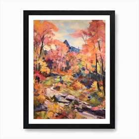 Autumn Gardens Painting Giardini Botanici Villa Taranto Italy 5 Art Print