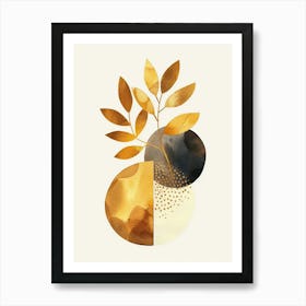 Gold Leaf 27 Art Print