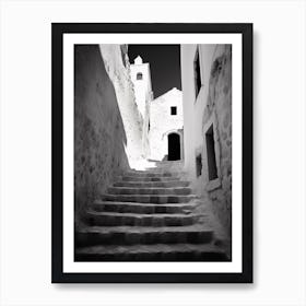 Polignano A Mare, Italy, Black And White Photography 1 Art Print